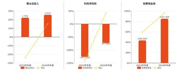 鸿铭股份(301105.SZ)：2024年年报净利润为-977.09万元